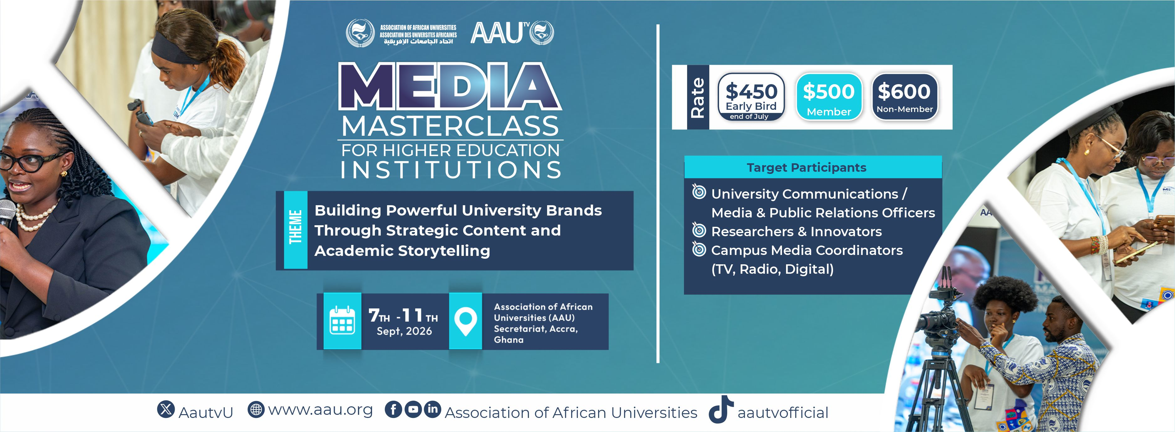 Media Masterclass For Higher Education Institutions